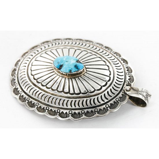 Large Collectable Handmade Certified Authentic Navajo .925 Sterling Silver Natural Turquoise Native American Bolo tie and Pendant 24112 Pendants 390996205768 24112 (by LomaSiiva) Large Collectable Handmade Certified Authentic Navajo .925 Sterling Silver Natural Turquoise Native American Bolo tie and Pendant 24112 Pendants 390996205768 24112 (by LomaSiiva)