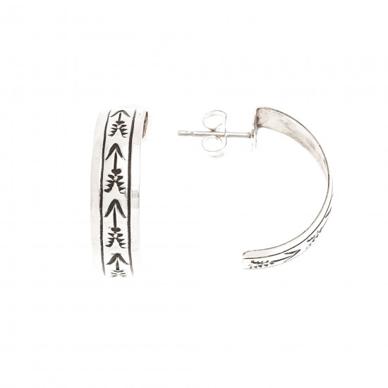 Arrow .925 Sterling Silver Certified Authentic Handmade Navajo Native American Earrings 13185-2 All Products NB180612013247 13185-2 (by LomaSiiva) Arrow .925 Sterling Silver Certified Authentic Handmade Navajo Native American Earrings 13185-2 All Products NB180612013247 13185-2 (by LomaSiiva)
