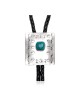 Bear Paw and Sun Natural Turquoise and Nickel Certified Authentic Navajo Native American Handmade Bolo Tie 24488-5 All Products NB160330220718 24488-5 (by LomaSiiva) Bear Paw and Sun Natural Turquoise and Nickel Certified Authentic Navajo Native American Handmade Bolo Tie 24488-5 All Products NB160330220718 24488-5 (by LomaSiiva)