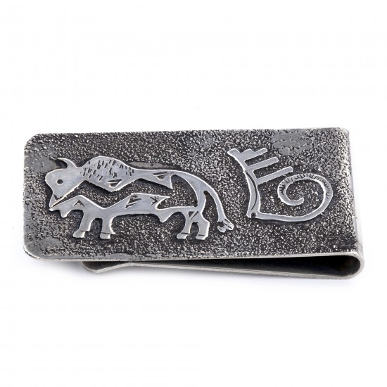 Buffalo .925 Sterling Silver Ray Begay Certified Authentic Handmade Navajo Native American Money Clip 13194-19 All Products NB180518220944 13194-19 (by LomaSiiva) Buffalo .925 Sterling Silver Ray Begay Certified Authentic Handmade Navajo Native American Money Clip 13194-19 All Products NB180518220944 13194-19 (by LomaSiiva)