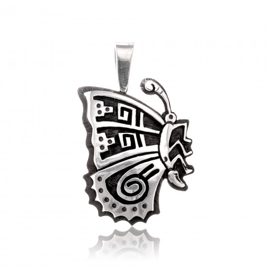 Butterfly .925 Sterling Silver Certified Authentic Handmade Hopi Native American Pendant 24551 Pendants NB180602181539 24551 (by LomaSiiva) Butterfly .925 Sterling Silver Certified Authentic Handmade Hopi Native American Pendant 24551 Pendants NB180602181539 24551 (by LomaSiiva)