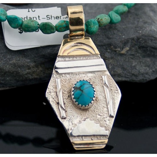 Certified Authentic 12kt Gold Filled .925 Sterling Silver Handmade Mountain Turquoise Native American Necklace 370876018093 All Products 370876018093 370876018093 (by LomaSiiva) Certified Authentic 12kt Gold Filled .925 Sterling Silver Handmade Mountain Turquoise Native American Necklace 370876018093 All Products 370876018093 370876018093 (by LomaSiiva)