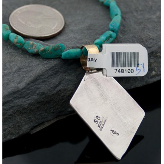 Certified Authentic 12kt Gold Filled and .925 Sterling Silver Handmade Mountain Turquoise Native American Necklace 370875789956 All Products 370875789956 370875789956 (by LomaSiiva) Certified Authentic 12kt Gold Filled and .925 Sterling Silver Handmade Mountain Turquoise Native American Necklace 370875789956 All Products 370875789956 370875789956 (by LomaSiiva)