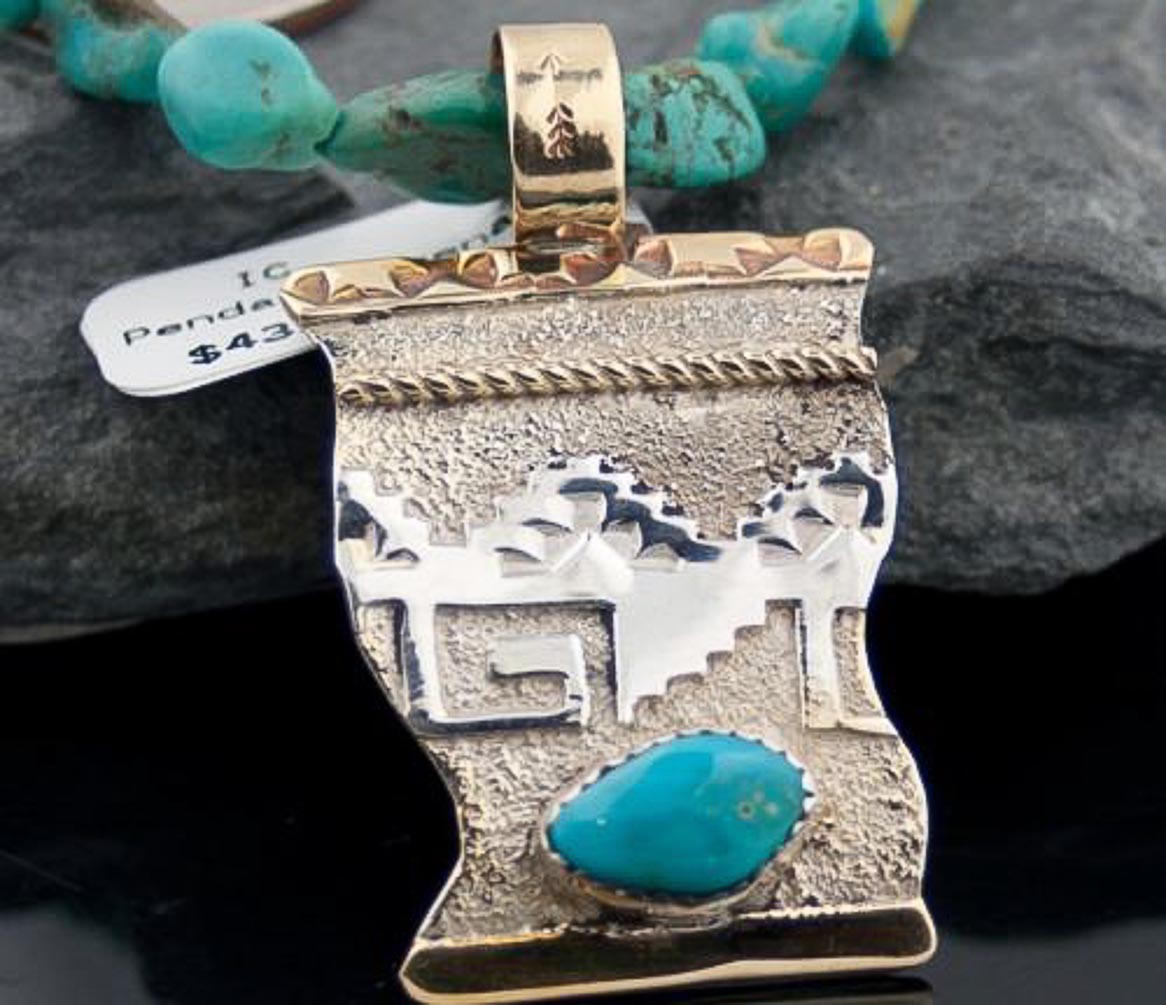 Certified Authentic 12kt Gold Filled and .925 Sterling Silver Handmade Mountain Turquoise Native American Necklace 370922151544 All Products 370922151544 370922151544 (by LomaSiiva) Certified Authentic 12kt Gold Filled and .925 Sterling Silver Handmade Mountain Turquoise Native American Necklace 370922151544 All Products 370922151544 370922151544 (by LomaSiiva)