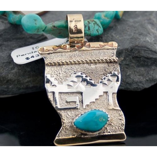 Certified Authentic 12kt Gold Filled and .925 Sterling Silver Handmade Mountain Turquoise Native American Necklace 370922151544 All Products 370922151544 370922151544 (by LomaSiiva) Certified Authentic 12kt Gold Filled and .925 Sterling Silver Handmade Mountain Turquoise Native American Necklace 370922151544 All Products 370922151544 370922151544 (by LomaSiiva)