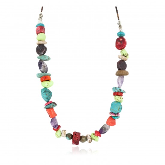 Certified Authentic .925 Sterling Silver Navajo Natural Multicolor Stones Native American Necklace 750215-2 All Products NB160507231853 750215-2 (by LomaSiiva) Certified Authentic .925 Sterling Silver Navajo Natural Multicolor Stones Native American Necklace 750215-2 All Products NB160507231853 750215-2 (by LomaSiiva)