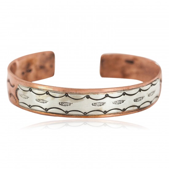Certified Authentic Feather .925 Sterling Silver Handmade Navajo Native American Pure Copper Bracelet 13170-1 All Products NB160428223949 13170-1 (by LomaSiiva) Certified Authentic Feather .925 Sterling Silver Handmade Navajo Native American Pure Copper Bracelet 13170-1 All Products NB160428223949 13170-1 (by LomaSiiva)