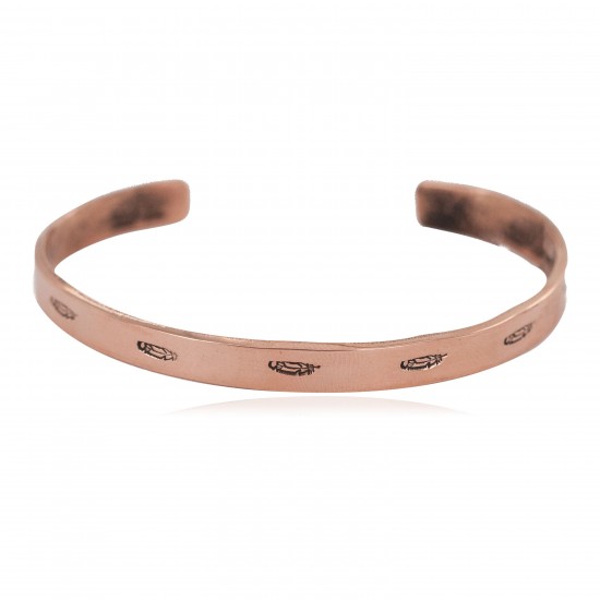 Certified Authentic Feather Handmade Navajo Native American Pure Copper Bracelet 24492-1 All Products NB160406054511 24492-1 (by LomaSiiva) Certified Authentic Feather Handmade Navajo Native American Pure Copper Bracelet 24492-1 All Products NB160406054511 24492-1 (by LomaSiiva)