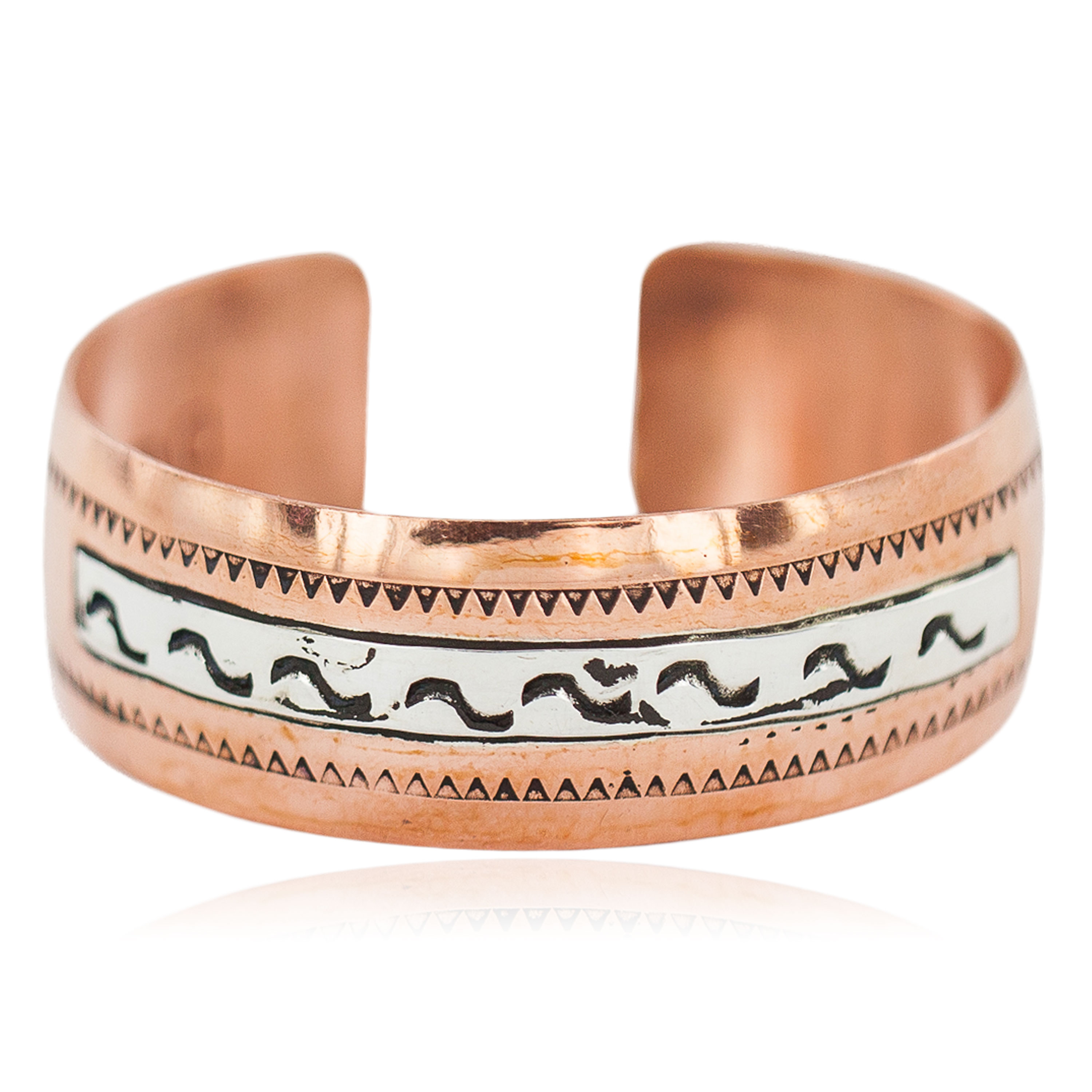 Certified Authentic Feather Navajo .925 Sterling Silver Handmade Native American Pure Copper Bracelet 92005-19 All Products NB160222204847 92005-19 (by LomaSiiva) Certified Authentic Feather Navajo .925 Sterling Silver Handmade Native American Pure Copper Bracelet 92005-19 All Products NB160222204847 92005-19 (by LomaSiiva)