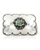 Certified Authentic Flower Navajo Nickel Natural Turquoise Native American Buckle 1204-2 All Products 391265105813 1204-2 (by LomaSiiva) Certified Authentic Flower Navajo Nickel Natural Turquoise Native American Buckle 1204-2 All Products 391265105813 1204-2 (by LomaSiiva)