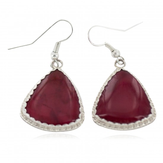 Certified Authentic Handmade Navajo .925 Sterling Silver Natural Red Jasper Native American Dangle Earrings 97007-2 All Products NB160220204334 97007-2 (by LomaSiiva) Certified Authentic Handmade Navajo .925 Sterling Silver Natural Red Jasper Native American Dangle Earrings 97007-2 All Products NB160220204334 97007-2 (by LomaSiiva)
