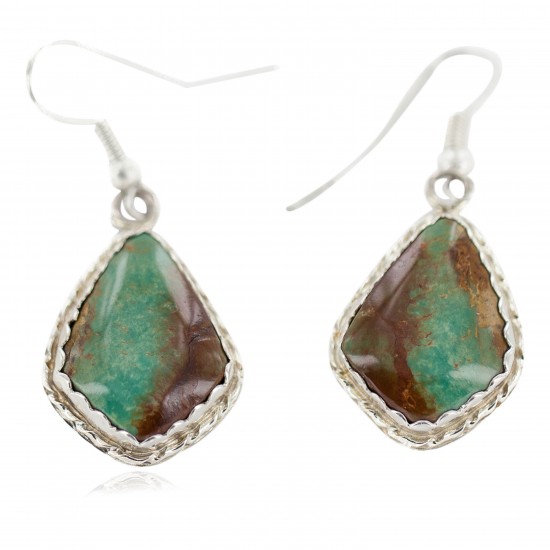 Certified Authentic Handmade Navajo .925 Sterling Silver Natural Turquoise Native American Dangle Earrings 97006-1 All Products NB160220214220 97006-1 (by LomaSiiva) Certified Authentic Handmade Navajo .925 Sterling Silver Natural Turquoise Native American Dangle Earrings 97006-1 All Products NB160220214220 97006-1 (by LomaSiiva)