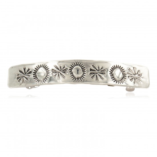 Certified Authentic Handmade Navajo Nickel Native American Hair Barrette 10343-3 All Products NB160207071357 10343-3 (by LomaSiiva) Certified Authentic Handmade Navajo Nickel Native American Hair Barrette 10343-3 All Products NB160207071357 10343-3 (by LomaSiiva)