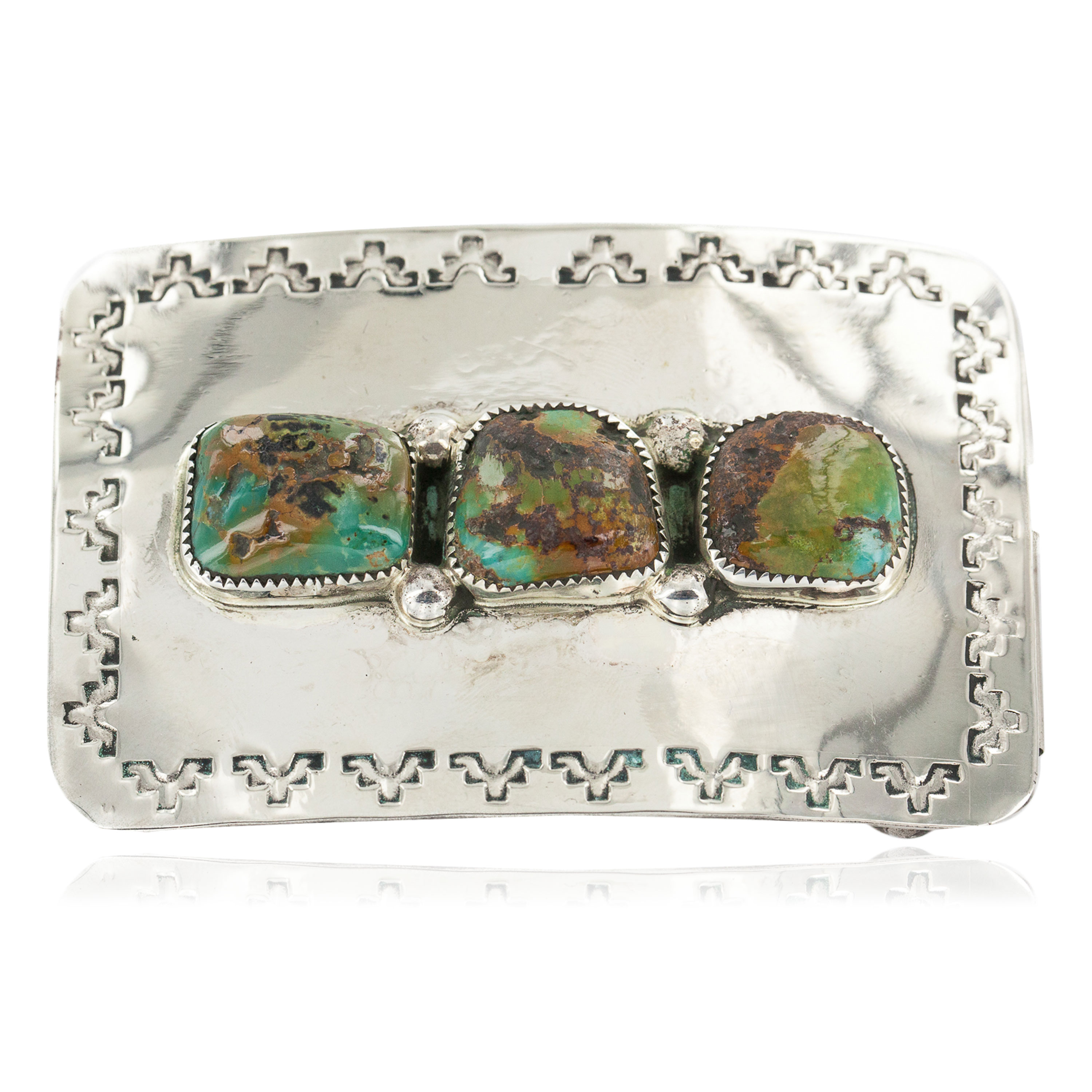 Certified Authentic Handmade Navajo Nickel Natural Turquoise Native American Buckle 1215 All Products NB160207073115 1215 (by LomaSiiva) Certified Authentic Handmade Navajo Nickel Natural Turquoise Native American Buckle 1215 All Products NB160207073115 1215 (by LomaSiiva)