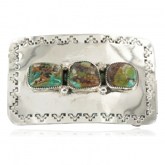Certified Authentic Handmade Navajo Nickel Natural Turquoise Native American Buckle 1215 All Products NB160207073115 1215 (by LomaSiiva) Certified Authentic Handmade Navajo Nickel Natural Turquoise Native American Buckle 1215 All Products NB160207073115 1215 (by LomaSiiva)