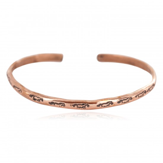 Certified Authentic Horse Handmade Navajo Native American Pure Copper Bracelet 13156-3 All Products NB160423012118 13156-3 (by LomaSiiva) Certified Authentic Horse Handmade Navajo Native American Pure Copper Bracelet 13156-3 All Products NB160423012118 13156-3 (by LomaSiiva)