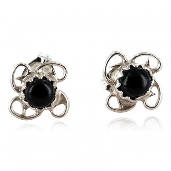 Certified Authentic Navajo .925 Sterling Silver Black Onyx Stud Native American Earrings 371129367407 All Products 27105-13 371129367407 (by LomaSiiva) Certified Authentic Navajo .925 Sterling Silver Black Onyx Stud Native American Earrings 371129367407 All Products 27105-13 371129367407 (by LomaSiiva)