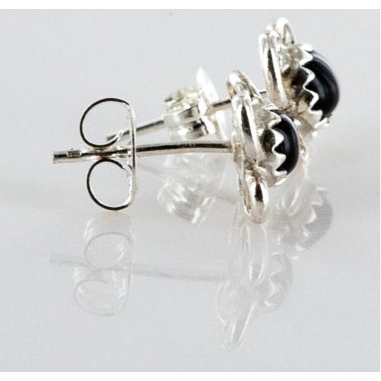 Certified Authentic Navajo .925 Sterling Silver Black Onyx Stud Native American Earrings 371129367407 All Products 27105-13 371129367407 (by LomaSiiva) Certified Authentic Navajo .925 Sterling Silver Black Onyx Stud Native American Earrings 371129367407 All Products 27105-13 371129367407 (by LomaSiiva)
