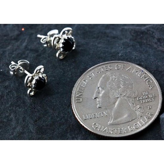 Certified Authentic Navajo .925 Sterling Silver Black Onyx Stud Native American Earrings 371129367407 All Products 27105-13 371129367407 (by LomaSiiva) Certified Authentic Navajo .925 Sterling Silver Black Onyx Stud Native American Earrings 371129367407 All Products 27105-13 371129367407 (by LomaSiiva)