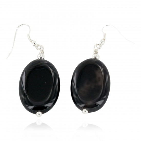 Certified Authentic Navajo .925 Sterling Silver Hooks Dangle Natural Black Onyx Native American Earrings 18119-1 All Products NB151211011740 18119-1 (by LomaSiiva) Certified Authentic Navajo .925 Sterling Silver Hooks Dangle Natural Black Onyx Native American Earrings 18119-1 All Products NB151211011740 18119-1 (by LomaSiiva)
