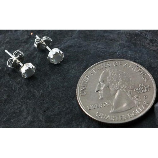 Certified Authentic Navajo .925 Sterling Silver Mother of Pearl Stud Native American Earrings 371124499963 All Products 27104-19 371124499963 (by LomaSiiva) Certified Authentic Navajo .925 Sterling Silver Mother of Pearl Stud Native American Earrings 371124499963 All Products 27104-19 371124499963 (by LomaSiiva)