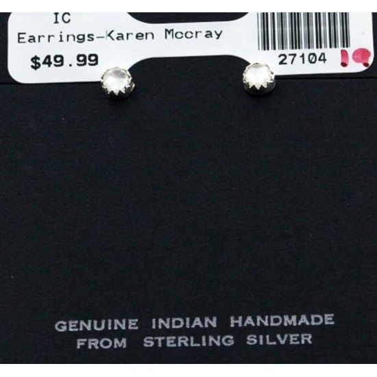 Certified Authentic Navajo .925 Sterling Silver Mother of Pearl Stud Native American Earrings 371124499963 All Products 27104-19 371124499963 (by LomaSiiva) Certified Authentic Navajo .925 Sterling Silver Mother of Pearl Stud Native American Earrings 371124499963 All Products 27104-19 371124499963 (by LomaSiiva)