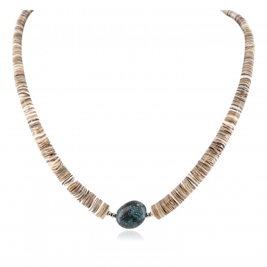 Certified Authentic Navajo .925 Sterling Silver Natural Graduated Heishi Spiderweb Turquoise Native American Necklace 15554-75 Clearance NB160131214944 15554-75 (by LomaSiiva) Certified Authentic Navajo .925 Sterling Silver Natural Graduated Heishi Spiderweb Turquoise Native American Necklace 15554-75 Clearance NB160131214944 15554-75 (by LomaSiiva)