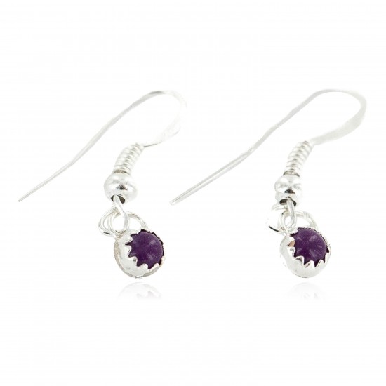 Certified Authentic Navajo .925 Sterling Silver Natural Sugilite Native American Dangle Earrings 27233-4 All Products NB160506181003 27233-4 (by LomaSiiva) Certified Authentic Navajo .925 Sterling Silver Natural Sugilite Native American Dangle Earrings 27233-4 All Products NB160506181003 27233-4 (by LomaSiiva)