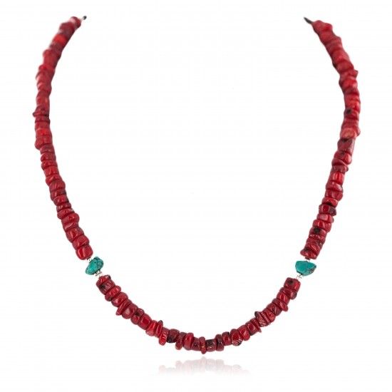 Certified Authentic Navajo .925 Sterling Silver Natural Turquoise Coral Heishi Native American Necklace 750219-10 All Products NB160507232826 750219-10 (by LomaSiiva) Certified Authentic Navajo .925 Sterling Silver Natural Turquoise Coral Heishi Native American Necklace 750219-10 All Products NB160507232826 750219-10 (by LomaSiiva)