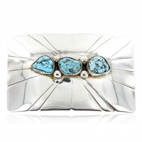Certified Authentic Navajo .925 Sterling Silver Natural Turquoise Native American Buckle 1194-1 All Products 1194-1 1194-1 (by LomaSiiva) Certified Authentic Navajo .925 Sterling Silver Natural Turquoise Native American Buckle 1194-1 All Products 1194-1 1194-1 (by LomaSiiva)