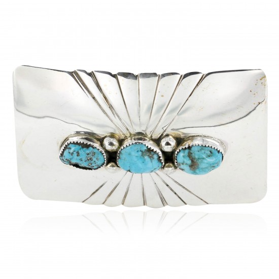 Certified Authentic Navajo .925 Sterling Silver Natural Turquoise Native American Buckle 1194-2 All Products 390989977241 1194-2 (by LomaSiiva) Certified Authentic Navajo .925 Sterling Silver Natural Turquoise Native American Buckle 1194-2 All Products 390989977241 1194-2 (by LomaSiiva)