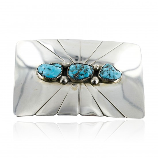 Certified Authentic Navajo .925 Sterling Silver Turquoise Native American Buckle 1194-3 All Products 390957618680 1194-3 (by LomaSiiva) Certified Authentic Navajo .925 Sterling Silver Turquoise Native American Buckle 1194-3 All Products 390957618680 1194-3 (by LomaSiiva)
