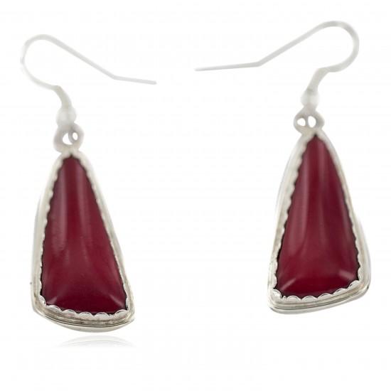 Certified Authentic Navajo Handmade .925 Sterling Silver Natural Red Jasper Native American Dangle Earrings 97007-1 All Products NB160220205201 97007-1 (by LomaSiiva) Certified Authentic Navajo Handmade .925 Sterling Silver Natural Red Jasper Native American Dangle Earrings 97007-1 All Products NB160220205201 97007-1 (by LomaSiiva)