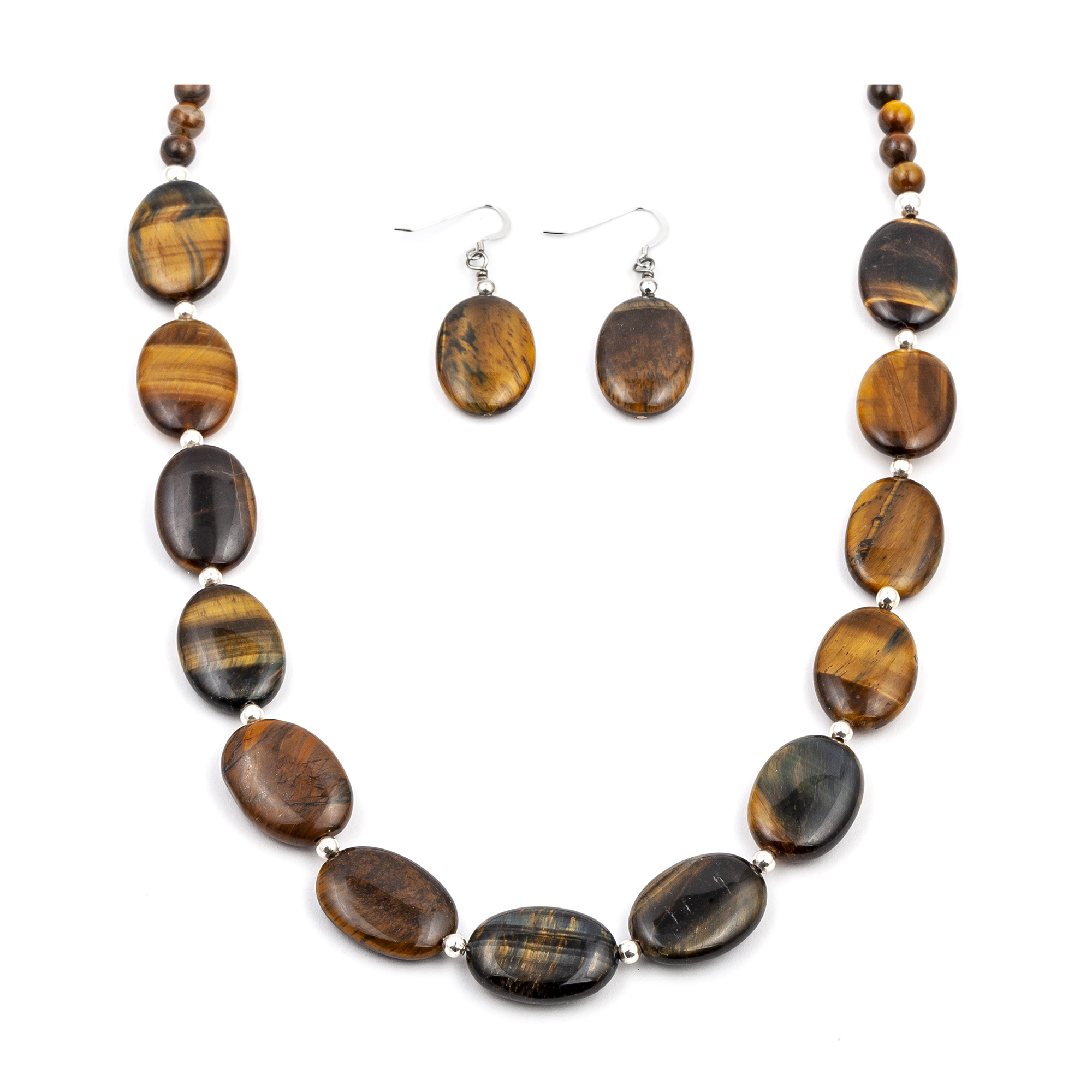 Certified Authentic Navajo Native American Natural Tigers Eye Necklace Earrings Set 24547-18331 Sets NB180602235911 24547-18331 (by LomaSiiva) Certified Authentic Navajo Native American Natural Tigers Eye Necklace Earrings Set 24547-18331 Sets NB180602235911 24547-18331 (by LomaSiiva)