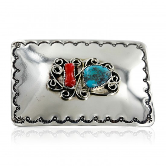 Certified Authentic Navajo Nickel Turquoise Native American Buckle 1192-3 All Products 390957619969 1192-3 (by LomaSiiva) Certified Authentic Navajo Nickel Turquoise Native American Buckle 1192-3 All Products 390957619969 1192-3 (by LomaSiiva)
