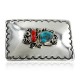 Certified Authentic Navajo Nickel Turquoise Native American Buckle 1192-3 All Products 390957619969 1192-3 (by LomaSiiva) Certified Authentic Navajo Nickel Turquoise Native American Buckle 1192-3 All Products 390957619969 1192-3 (by LomaSiiva)