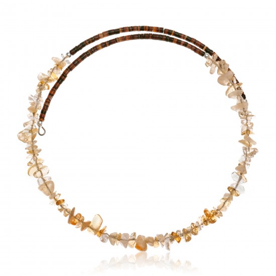 Citrine Certified Authentic Navajo Native American Adjustable Choker Wrap Necklace 25566 All Products NB180926223236 25566 (by LomaSiiva) Citrine Certified Authentic Navajo Native American Adjustable Choker Wrap Necklace 25566 All Products NB180926223236 25566 (by LomaSiiva)