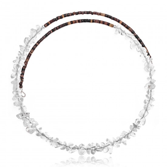 Clear Quartz Certified Authentic Navajo Native American Adjustable Choker Wrap Necklace 25569 All Products NB180926223241 25569 (by LomaSiiva) Clear Quartz Certified Authentic Navajo Native American Adjustable Choker Wrap Necklace 25569 All Products NB180926223241 25569 (by LomaSiiva)