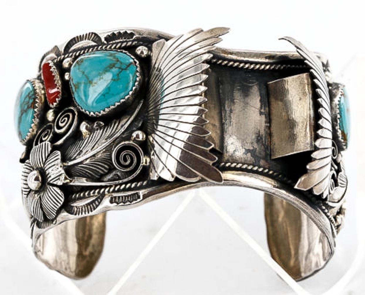 Collectable Handmade Certified Authentic Navajo .925 Sterling Silver Coral Turquoise Signed Native American Watch Cuff Bracelet 390822858662 All Products 390822858662 390822858662 (by LomaSiiva) Collectable Handmade Certified Authentic Navajo .925 Sterling Silver Coral Turquoise Signed Native American Watch Cuff Bracelet 390822858662 All Products 390822858662 390822858662 (by LomaSiiva)