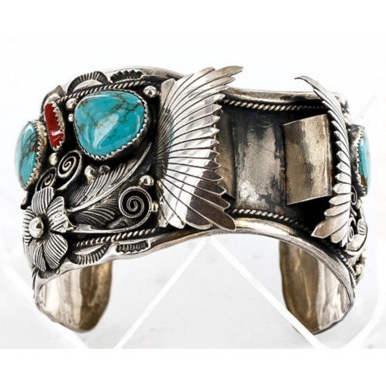 Collectable Handmade Certified Authentic Navajo .925 Sterling Silver Coral Turquoise Signed Native American Watch Cuff Bracelet 390822858662 All Products 390822858662 390822858662 (by LomaSiiva) Collectable Handmade Certified Authentic Navajo .925 Sterling Silver Coral Turquoise Signed Native American Watch Cuff Bracelet 390822858662 All Products 390822858662 390822858662 (by LomaSiiva)