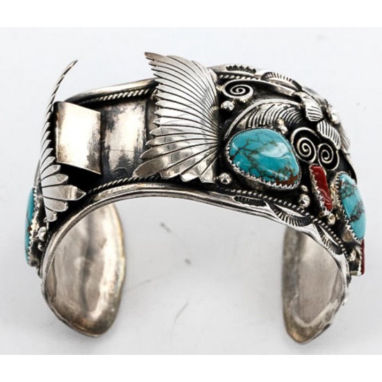 Collectable Handmade Certified Authentic Navajo .925 Sterling Silver Coral Turquoise Signed Native American Watch Cuff Bracelet 390822858662 All Products 390822858662 390822858662 (by LomaSiiva) Collectable Handmade Certified Authentic Navajo .925 Sterling Silver Coral Turquoise Signed Native American Watch Cuff Bracelet 390822858662 All Products 390822858662 390822858662 (by LomaSiiva)