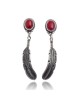 Coral .925 Sterling Silver Certified Authentic Navajo Native American Handmade Feather Post Earrings 18315-91 All Products NB181016201913 18315-91 (by LomaSiiva) Coral .925 Sterling Silver Certified Authentic Navajo Native American Handmade Feather Post Earrings 18315-91 All Products NB181016201913 18315-91 (by LomaSiiva)