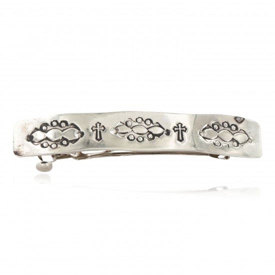 Cross Certified Authentic Handmade Nickel Navajo Native American Hair Barrette 10343-6 All Products NB160207070624 10343-6 (by LomaSiiva) Cross Certified Authentic Handmade Nickel Navajo Native American Hair Barrette 10343-6 All Products NB160207070624 10343-6 (by LomaSiiva)