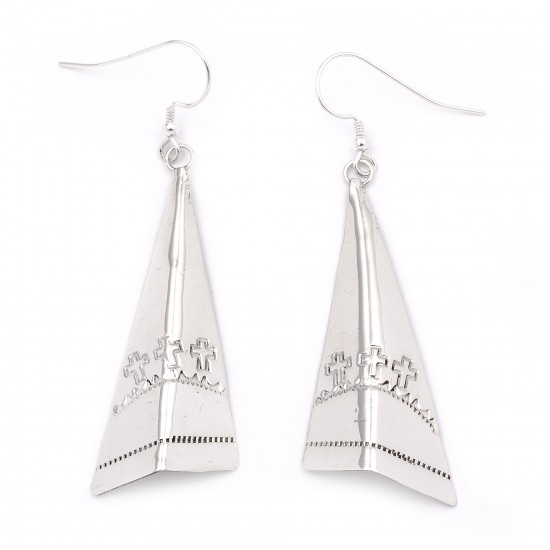 Cross Sun .925 Starling Silver Certified Authentic Handmade Navajo Native American Earrings 27265-2 All Products NB180607034123 27265-2 (by LomaSiiva) Cross Sun .925 Starling Silver Certified Authentic Handmade Navajo Native American Earrings 27265-2 All Products NB180607034123 27265-2 (by LomaSiiva)
