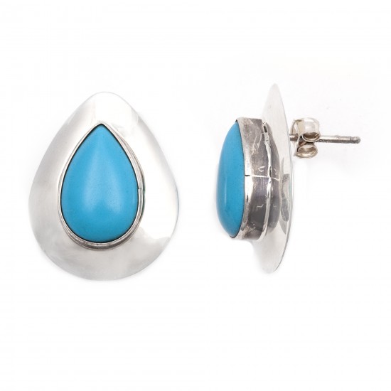 Drop .925 Starling Silver Certified Authentic Handmade Navajo Native American Natural Turquoise Earrings 18315-2 All Products NB180607034142 18315-2 (by LomaSiiva) Drop .925 Starling Silver Certified Authentic Handmade Navajo Native American Natural Turquoise Earrings 18315-2 All Products NB180607034142 18315-2 (by LomaSiiva)