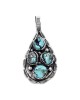 Drop .925 Starling Silver Certified Authentic Handmade Navajo Native American Natural Turquoise Nugget Pendent 16048-100 Pendants NB180602181527 16048-100 (by LomaSiiva) Drop .925 Starling Silver Certified Authentic Handmade Navajo Native American Natural Turquoise Nugget Pendent 16048-100 Pendants NB180602181527 16048-100 (by LomaSiiva)