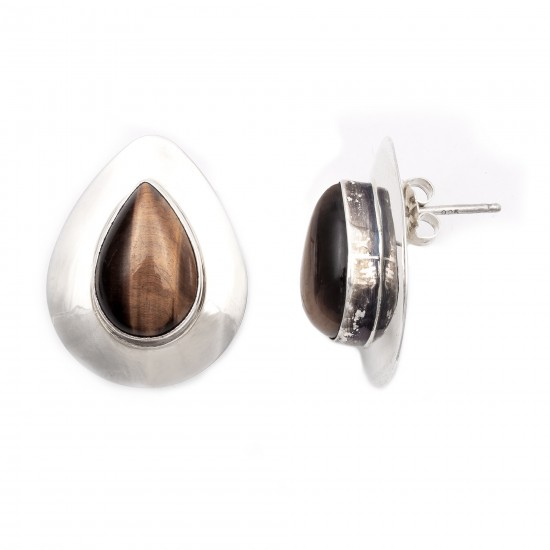 Drop .925 Starling Silver Certified Authentic Handmade Navajo Native American Tigers Eye Earrings 18315-1 All Products NB180607034141 18315-1 (by LomaSiiva) Drop .925 Starling Silver Certified Authentic Handmade Navajo Native American Tigers Eye Earrings 18315-1 All Products NB180607034141 18315-1 (by LomaSiiva)