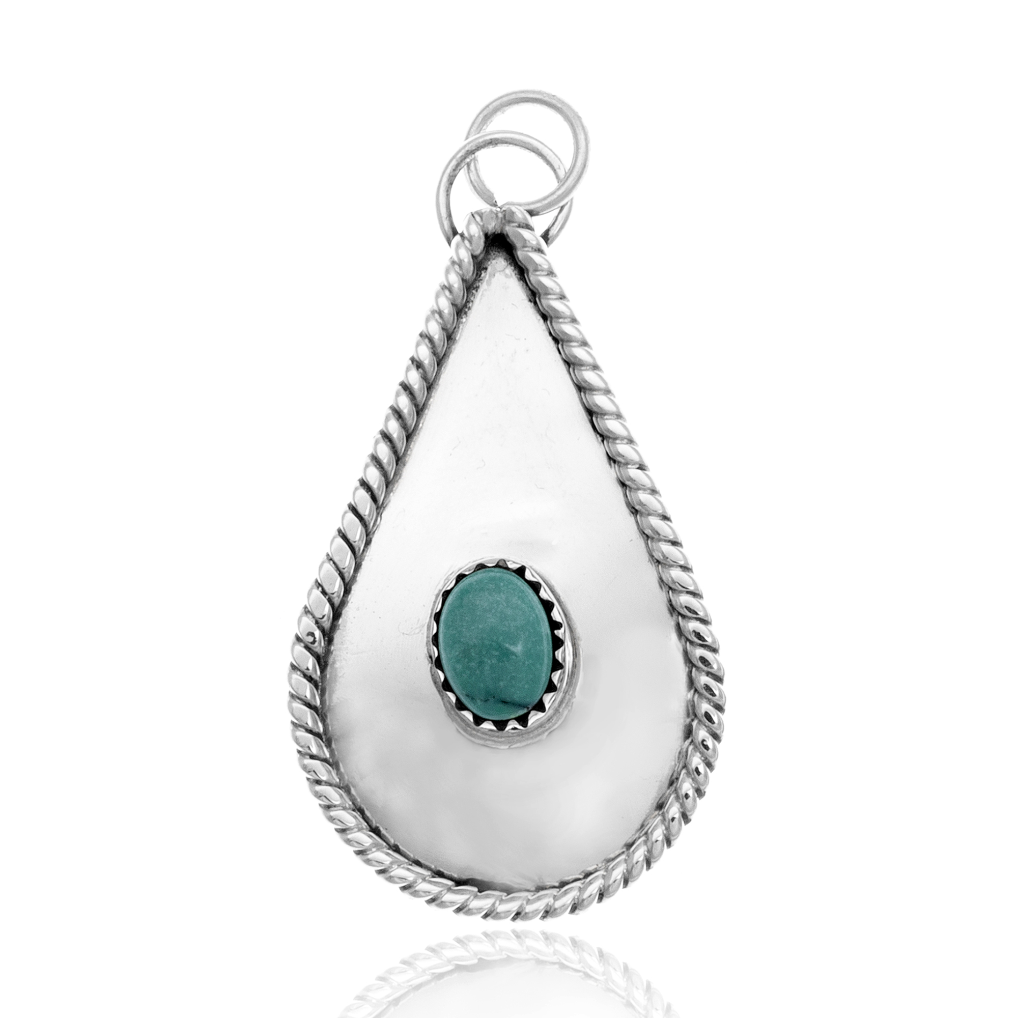 Drop Turquoise .925 Sterling Silver Certified Authentic Navajo Native American Handmade Pendant 24553 Pendants NB181211210602 24553 (by LomaSiiva) Drop Turquoise .925 Sterling Silver Certified Authentic Navajo Native American Handmade Pendant 24553 Pendants NB181211210602 24553 (by LomaSiiva)