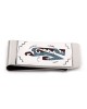 Eagle .925 Sterling Silver Certified Authentic Handmade Navajo Native American Natural Turquoise Coral Chip Inlay Money Clip 11253-16 All Products NB180604230723 11253-16 (by LomaSiiva) Eagle .925 Sterling Silver Certified Authentic Handmade Navajo Native American Natural Turquoise Coral Chip Inlay Money Clip 11253-16 All Products NB180604230723 11253-16 (by LomaSiiva)