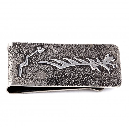 Eagle Dancer .925 Sterling Silver Ray Begay Certified Authentic Handmade Navajo Native American Money Clip 13194-30 All Products NB180527024021 13194-30 (by LomaSiiva) Eagle Dancer .925 Sterling Silver Ray Begay Certified Authentic Handmade Navajo Native American Money Clip 13194-30 All Products NB180527024021 13194-30 (by LomaSiiva)